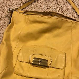 Coach yellow hobo bag!